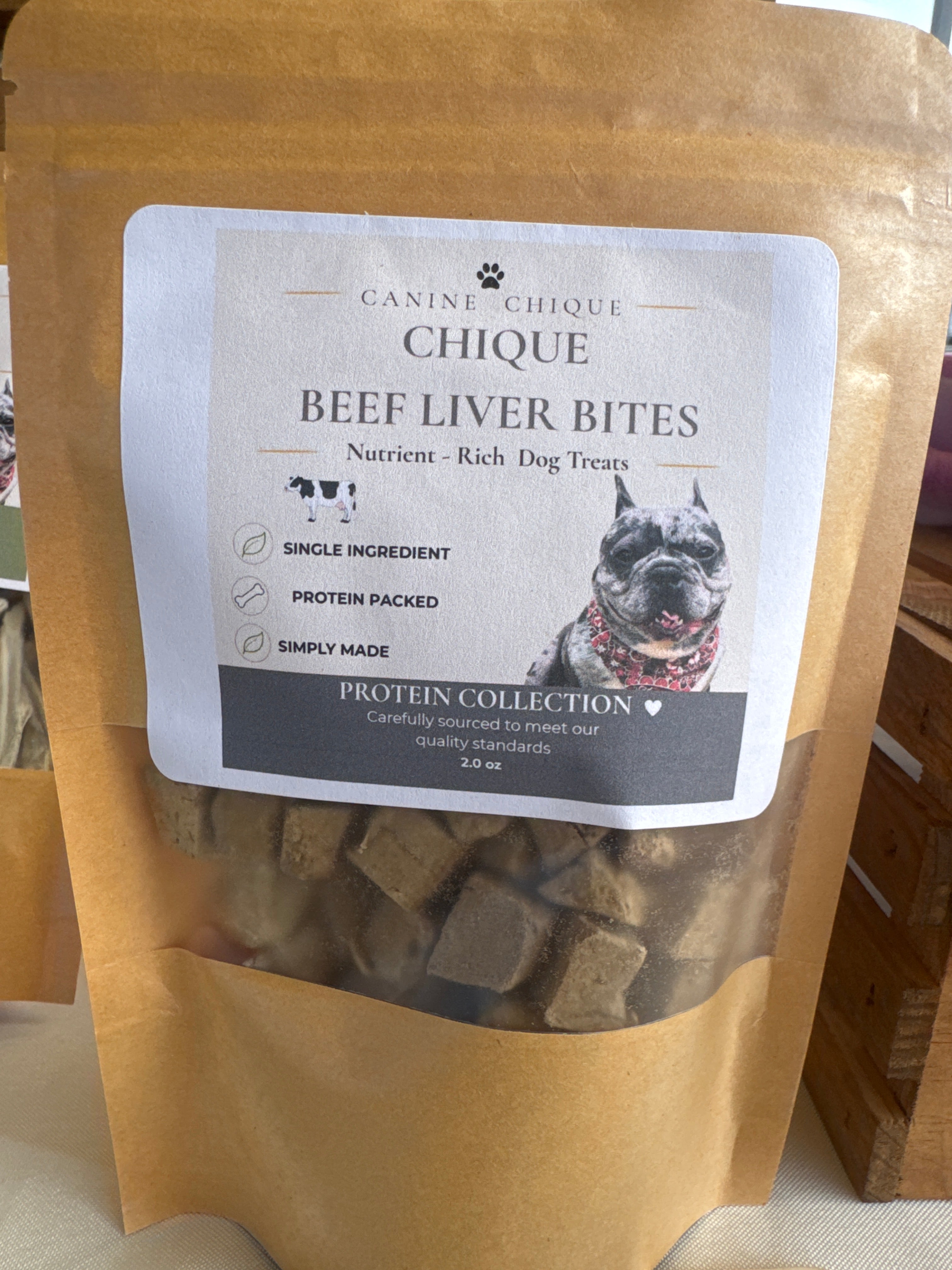 Freeze-Dried Beef Liver Bites-Peotein Collection -2 oz